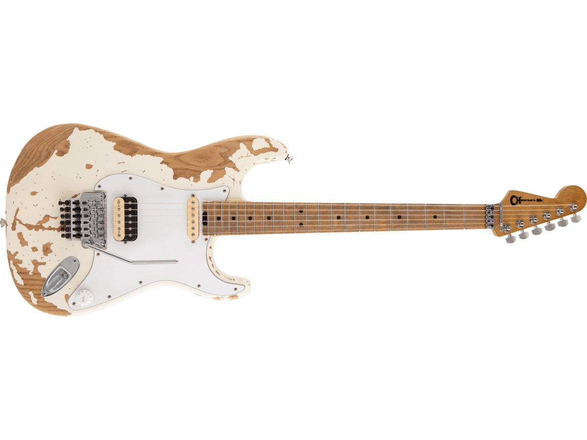 Charvel Henrik Danhage LTD Signature Pro-Mod SC Style 1 HS FR M White Relic  - BimotorDJ